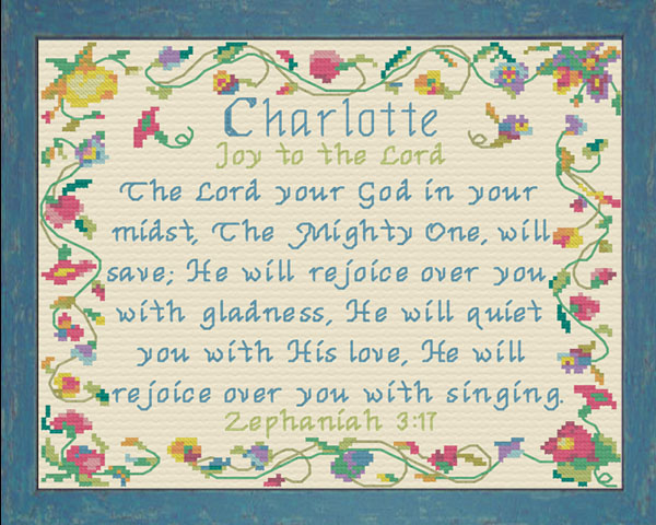 Name Blessings Charlotte 3 Personalized Names with Meanings and