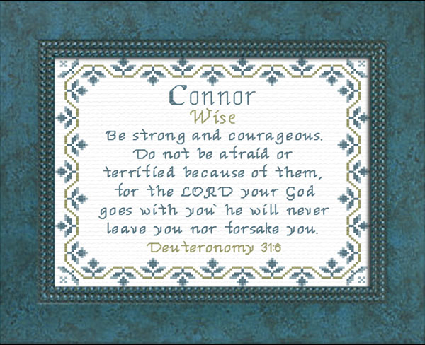 Connor 3 Name Blessings Personalized Names with Meanings and Bible Verses