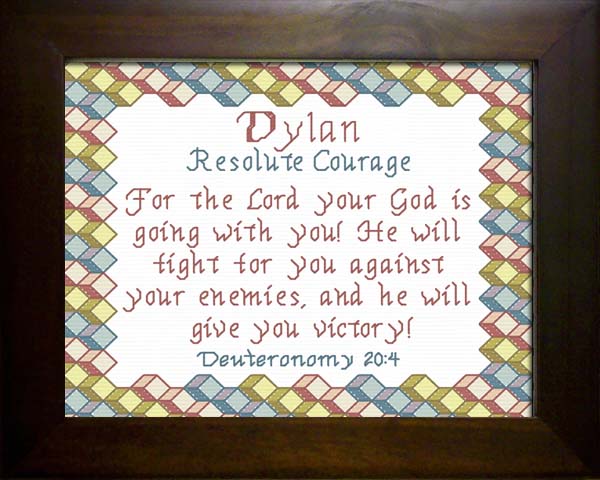 Name Blessings Dylan2 Personalized Names with Meanings and Bible Verses