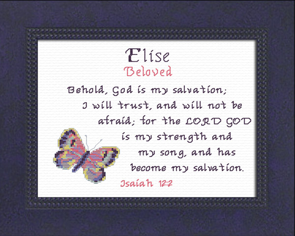 Elise 3 Name Blessings Personalized Names with Meanings and Bible Verses