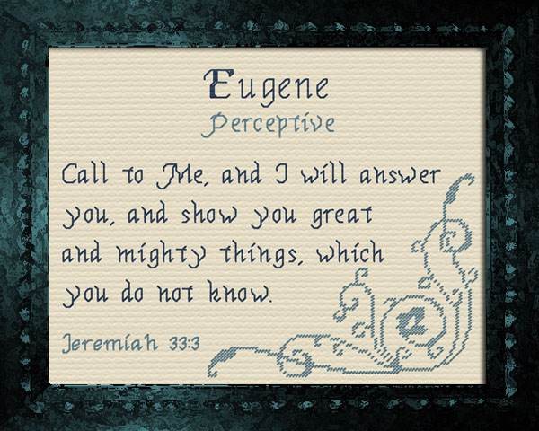Eugene Name Blessings Personalized Names with Meanings and Bible Verses