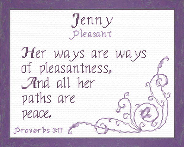 Jenny 2 Name Blessings Personalized Names with Meanings