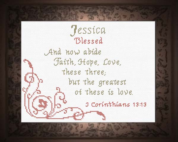 Name Blessings Jessica 2 Personalized Names with Meanings and Bible