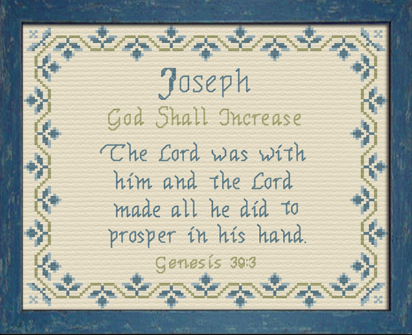 Joseph 5 Name Blessings Personalized Names with Meanings and Bible Verses