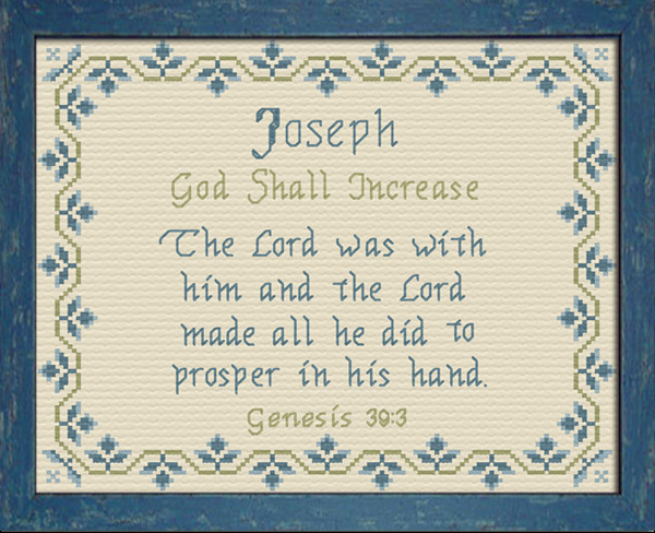 Joseph 5 Name Blessings Personalized Names with Meanings and Bible Verses