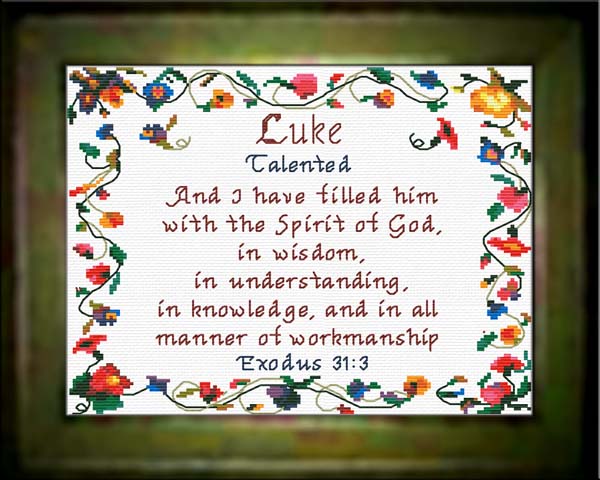 Name Blessings Luke Personalized Names with Meanings and Bible Verses