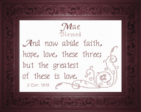 Mae Name Blessings Personalized Names with Meanings and