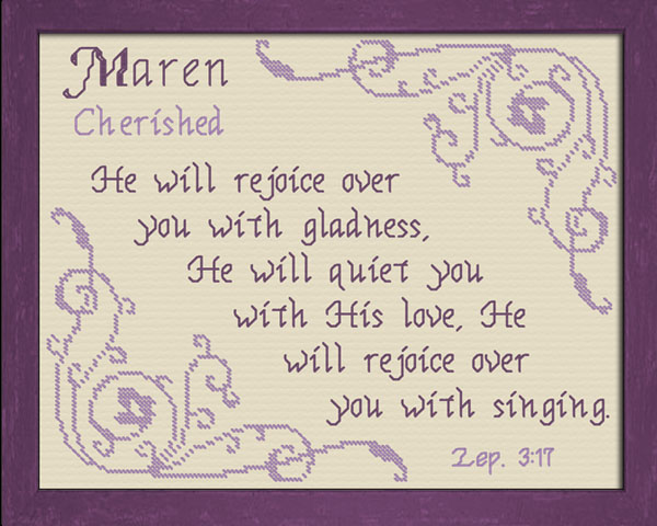 Maren Name Blessings Personalized Names with Meanings and