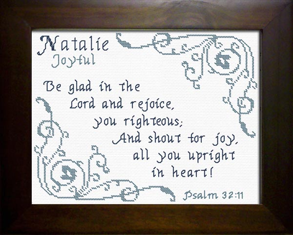 Name Blessings Natalie Personalized Names with