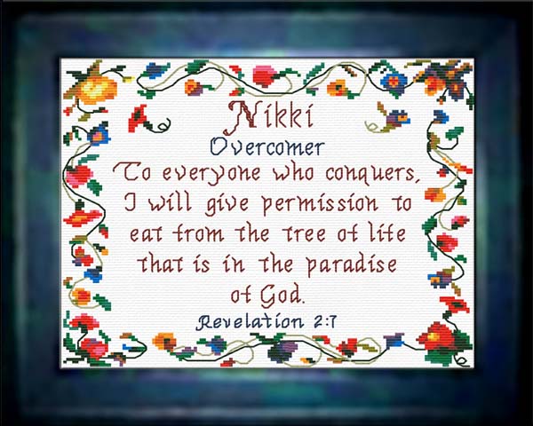 Name Blessings Nikki Personalized Names with Meanings and Bible Verses