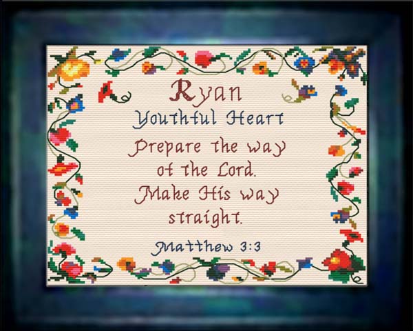 Name Blessings Ryan Personalized Names with Meanings and Bible Verses