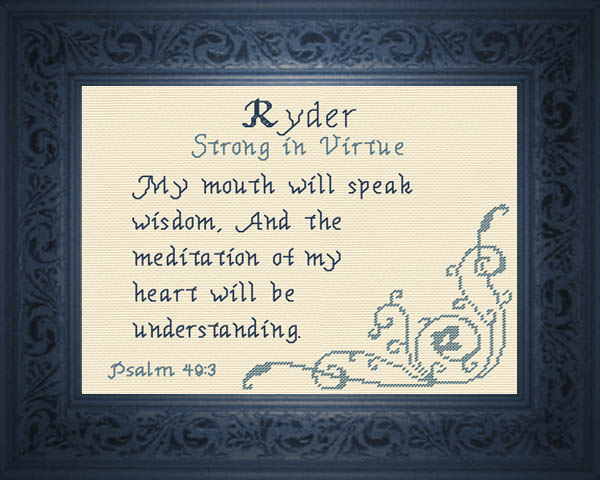 Name Blessings Ryder Personalized Names with Meanings and Bible Verses