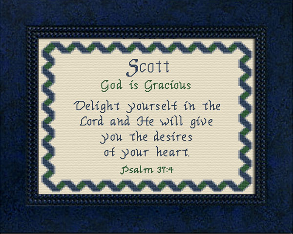 Scott Name Blessings Personalized Names with Meanings and Bible Verses
