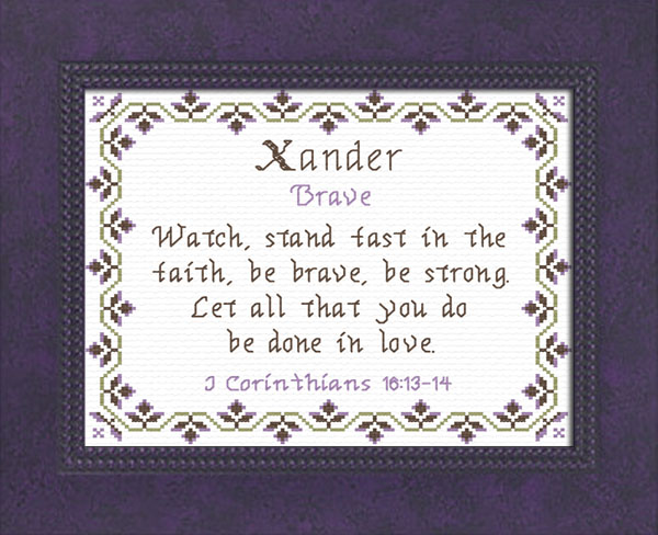 Xander Name Blessings Personalized Names with Meanings and Bible Verses