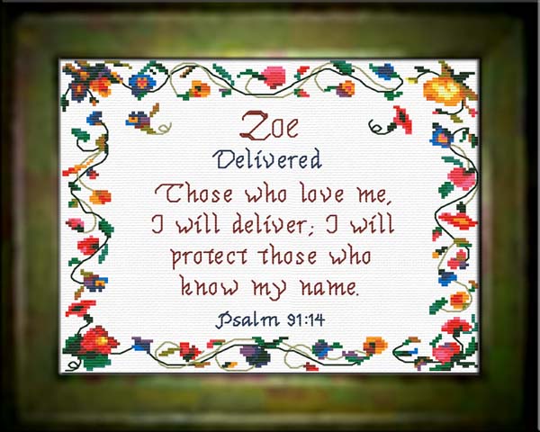 Name Blessings Zoe Personalized Names with Meanings and Bible Verses
