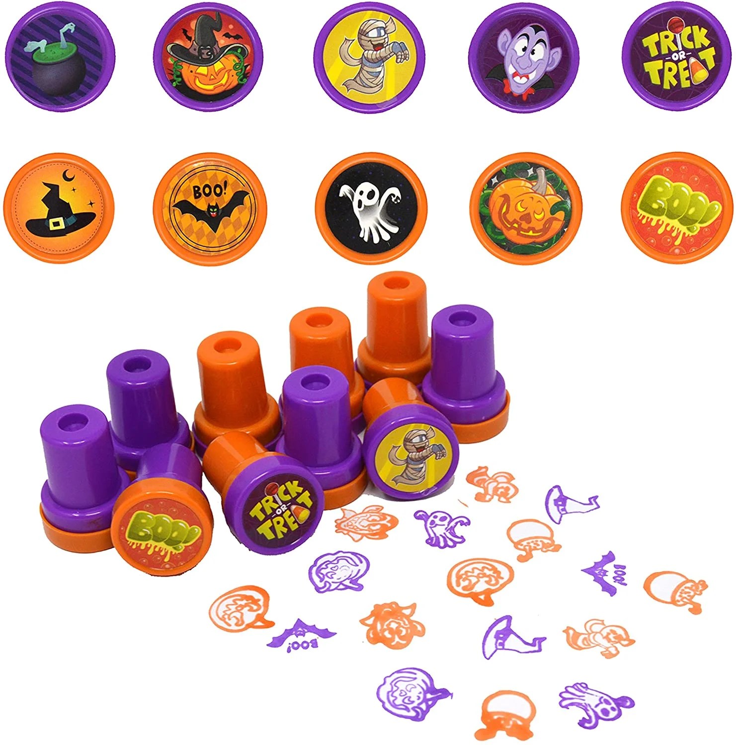 Colorful 120pcs Assorted Halloween Toys Party Favors