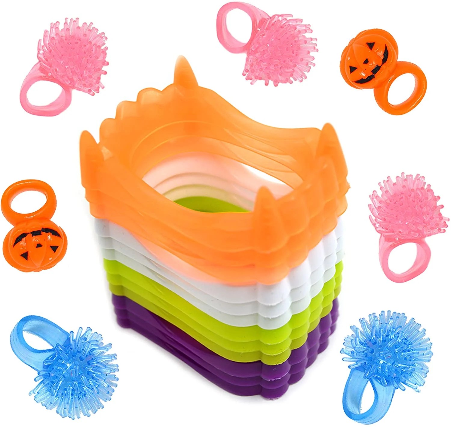 Colorful 120pcs Assorted Halloween Toys Party Favors