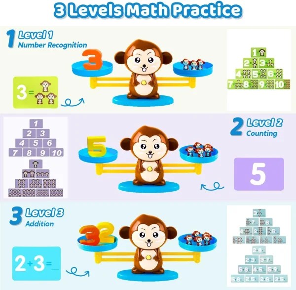 Best 65Pcs Monkey Math Game