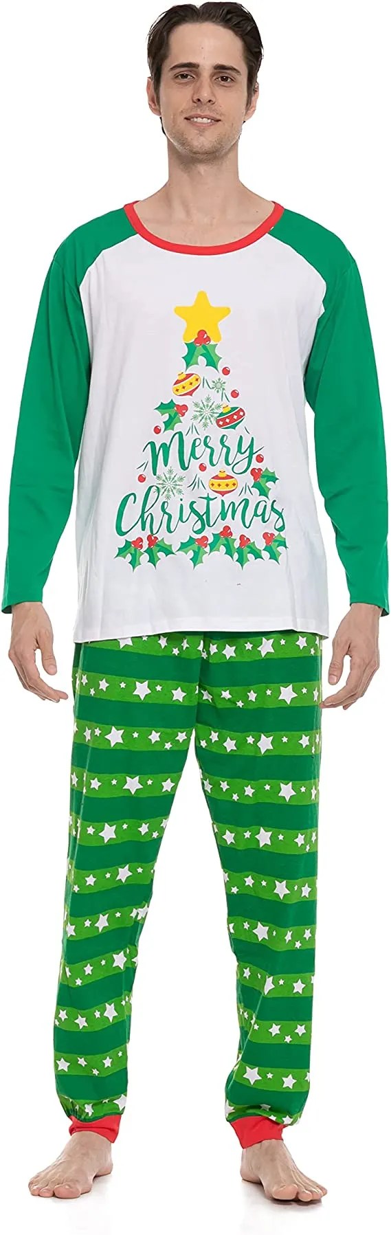 Fun Matching Family Christmas Tree Pajamas