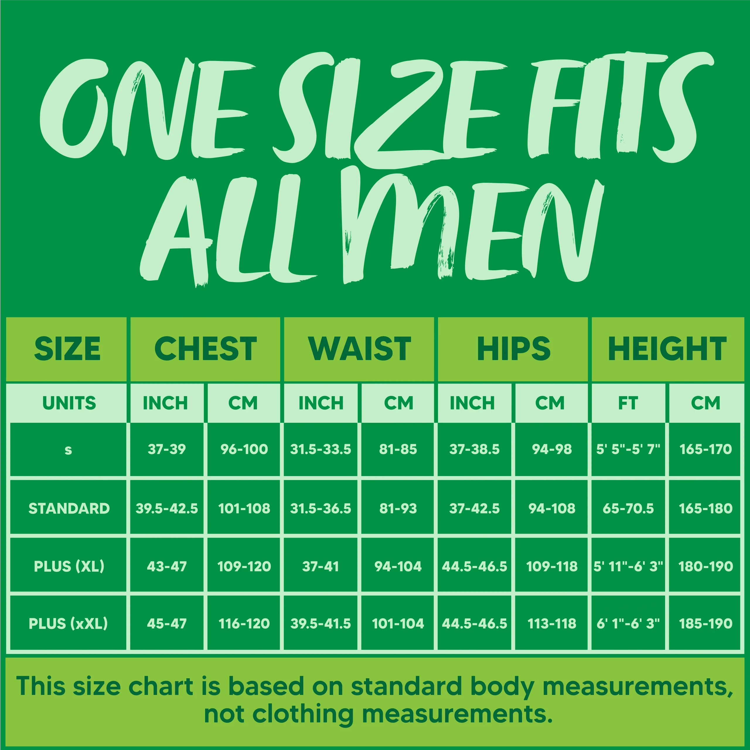 Joyfy – Size Charts – One Stop Shop for All Celebration