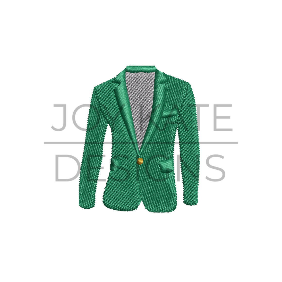 Green Golf Jacket Mini Embroidery Design Joy Kate Designs