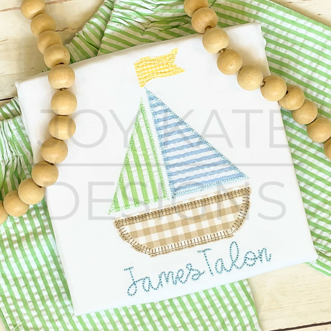 Sailboat Applique Design Joy Kate Designs