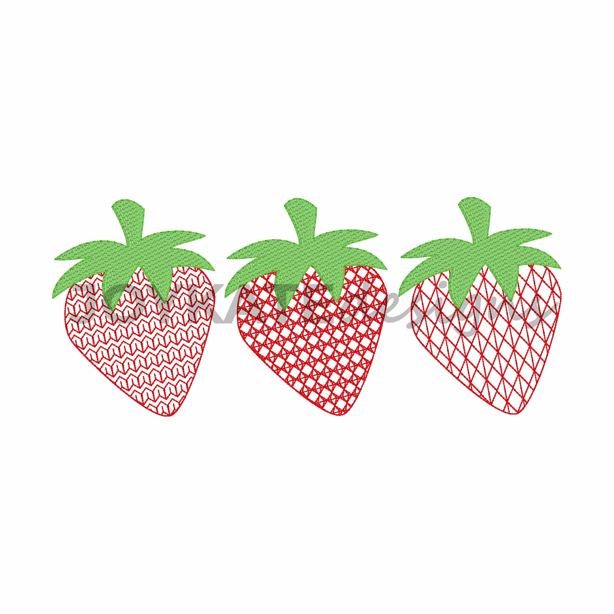 Hand Embroidery Strawberry Designs For Bed Sheets
