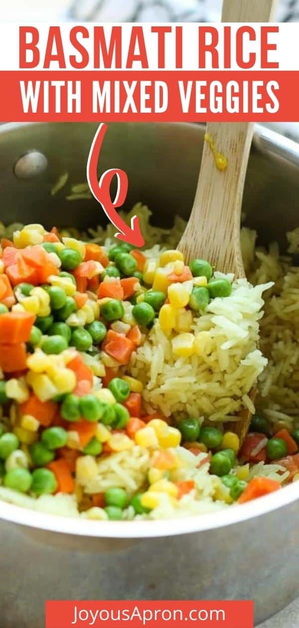 Easy Mixed Vegetable Rice Joyous Apron