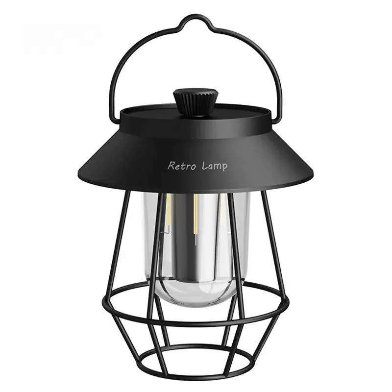 Joysame D308 LED Rechargeable Vintage Metal Camping Lantern