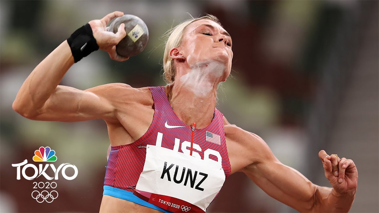 Spectacular shotput has USA's Annie Kunz in the heptathlon hunt Tokyo