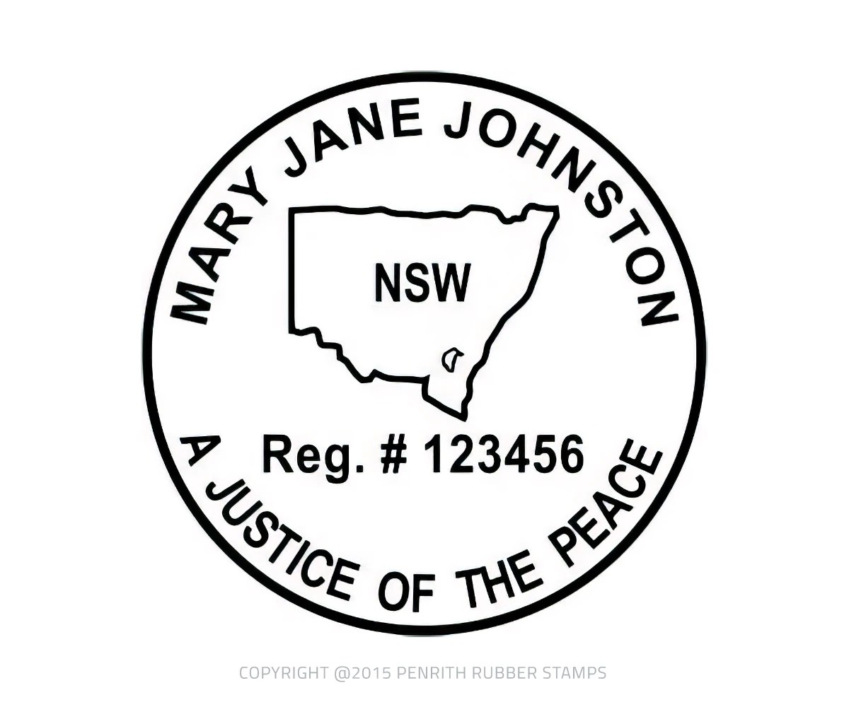 NSW18B Justice of the Peace Stamp JP Stamps Online