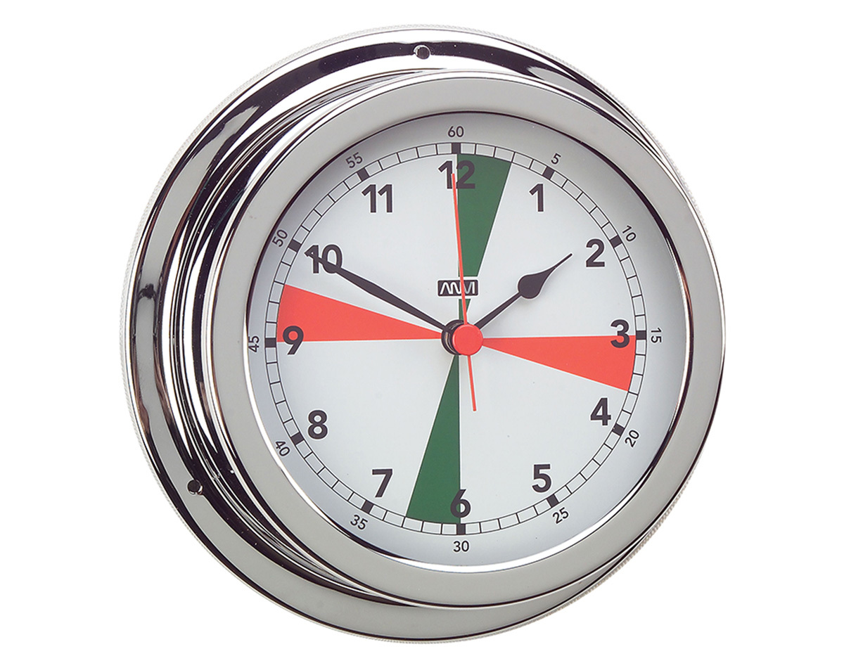 Radio Room Clocks Chrome Plated Brass or Polished Brass ANVI
