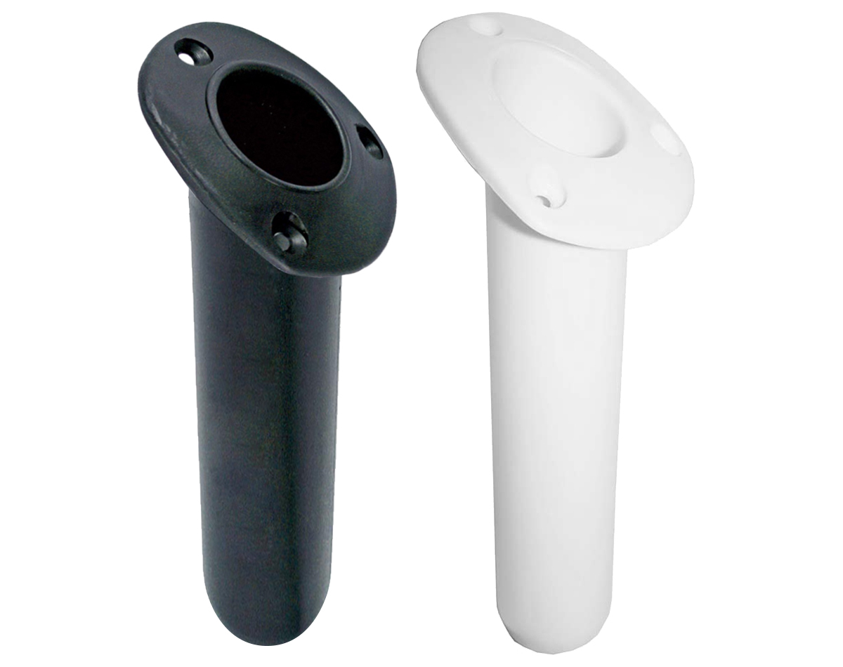 Rod Holder Plastic Large Oval Head Angled RWB Marine