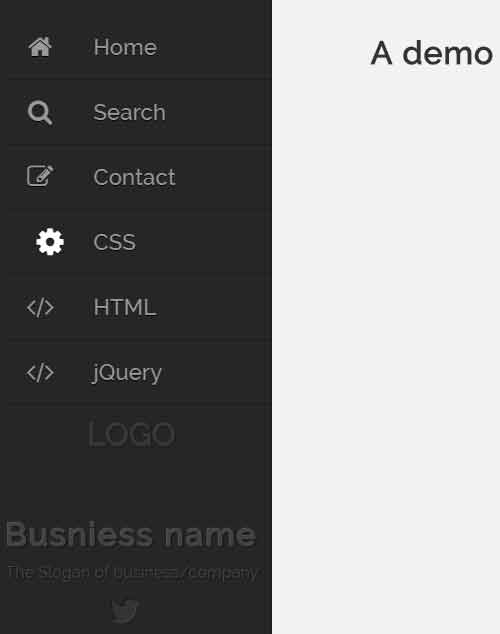 A pure CSS offcanvas menu with 2 demos