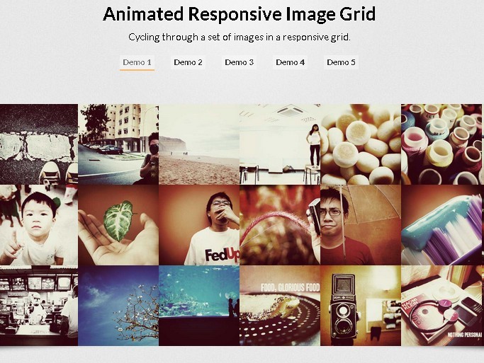 Animated Responsive Image Grid Plugin Free jQuery Plugins