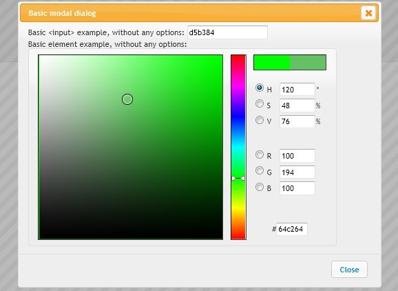 Highly Configurable Color Picker For jQuery and jQuery UI Vanderlee Colorpicker Free jQuery