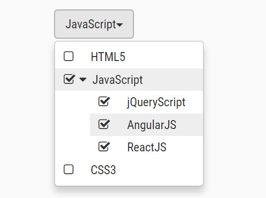 Treestyle Multi Select Dropdown Plugin For Bootstrap DropdownTree