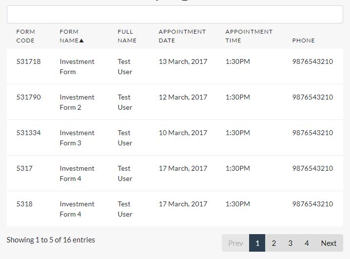 Paginate, Filter, And Sort Dynamic Data In A Table Table Sortable
