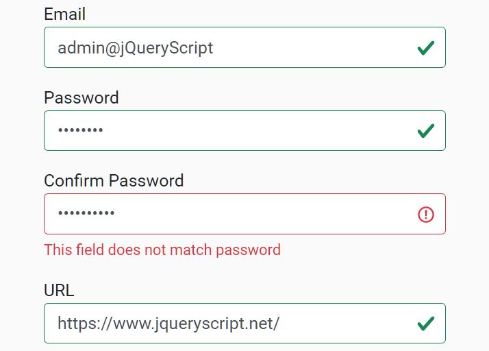10 Best Form Validation JavaScript Plugins (2024 Update) jQuery Script