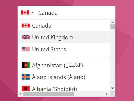 Html Country Dropdown With Flags About Flag Collections