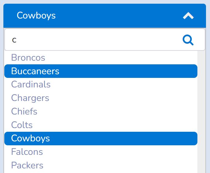 Searchable Multiselect Dropdown Plugin With jQuery Dropdown.js