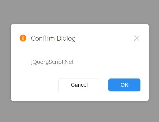 Customizable Confirm Dialog Box For jQuery Jdialog Free jQuery Plugins