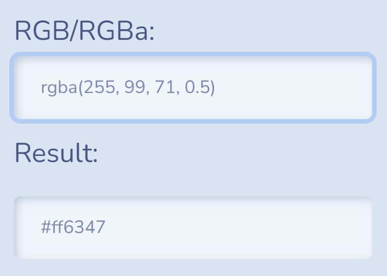 RGB & RGBa To Hex Color Converter jQuery rgb2hexa.js Free jQuery