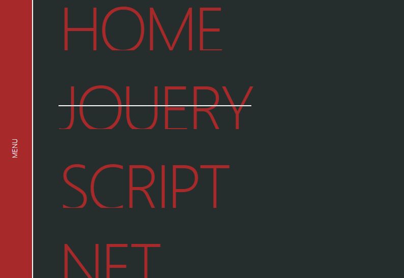 Cool Animated Side Menus with Sliding and Pushing Effects Free jQuery