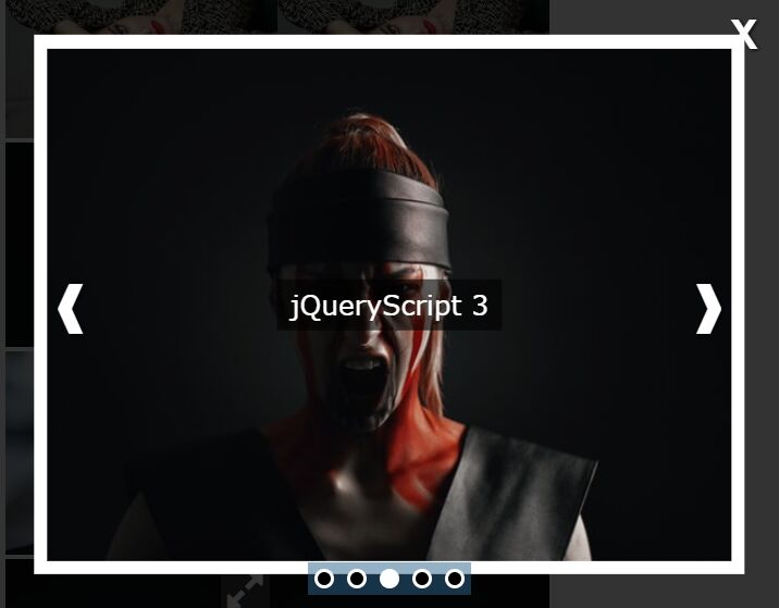 Enlarge Images In A Slideshow Popup Modal Lightbox Free jQuery Plugins