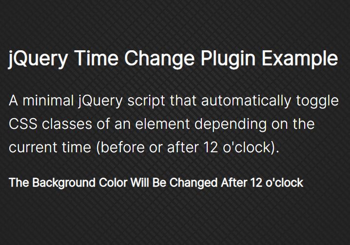 Toggle CSS Classes Of An Element Every 12 Hours jQuery Time Change