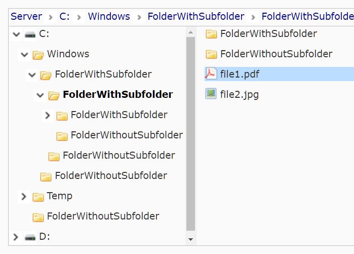 Windows File Explorer Like Folder Tree In jQuery Free jQuery Plugins