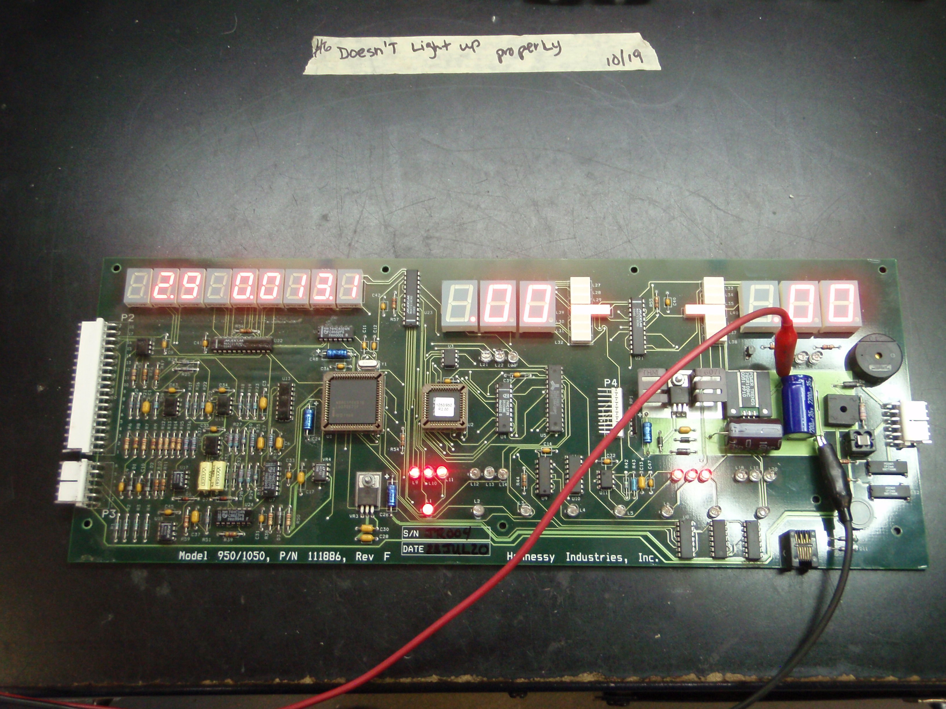 Coats Model 950/1025/1050/1055 Display circuit board Repair, 8111886