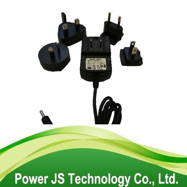 interchangeable plug ac adapter output 5v ion battery charger