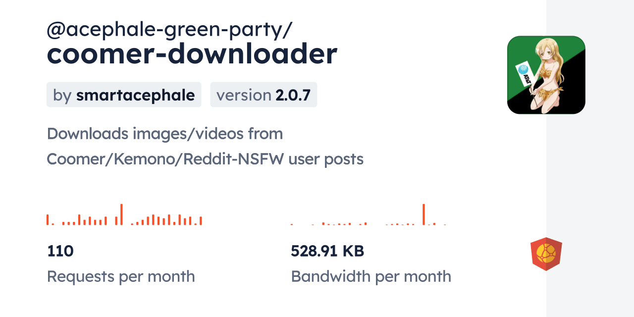 acephalegreenparty/coomerdownloader CDN by jsDelivr A CDN for npm